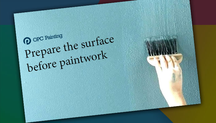prepare the surface before paintwork